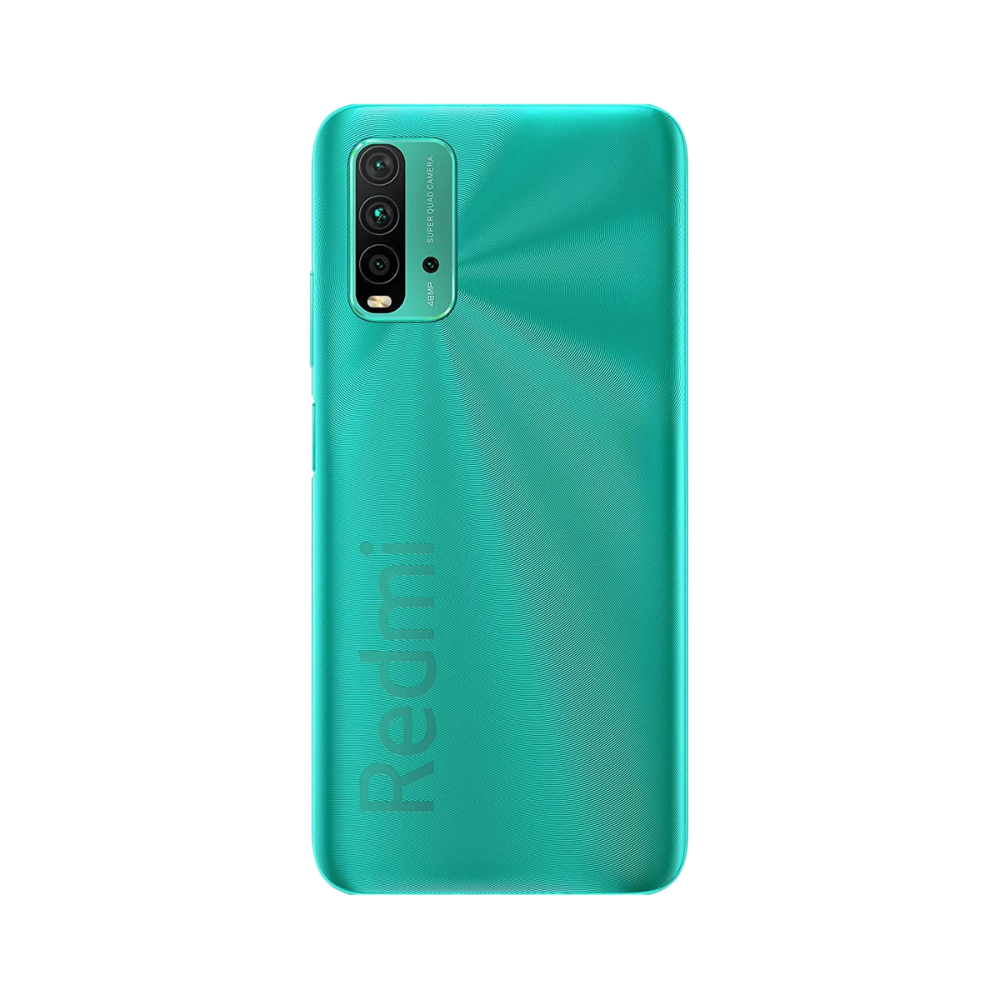 Redmi 9 Power front and back in Electric Green