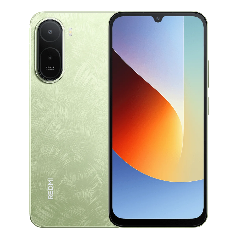 Redmi A7 Pro front and back in Palm Green
