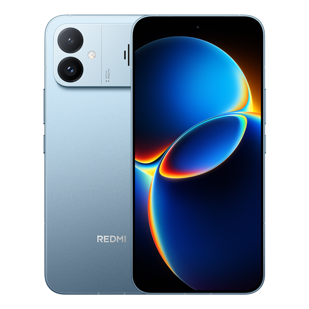 Redmi K90 Max front and back in Sky Blue