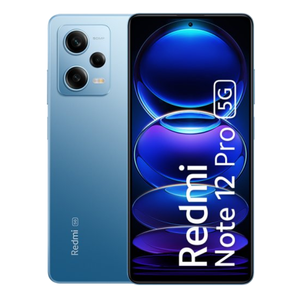 Redmi Note 12 Pro 5G front back Frosted Blue