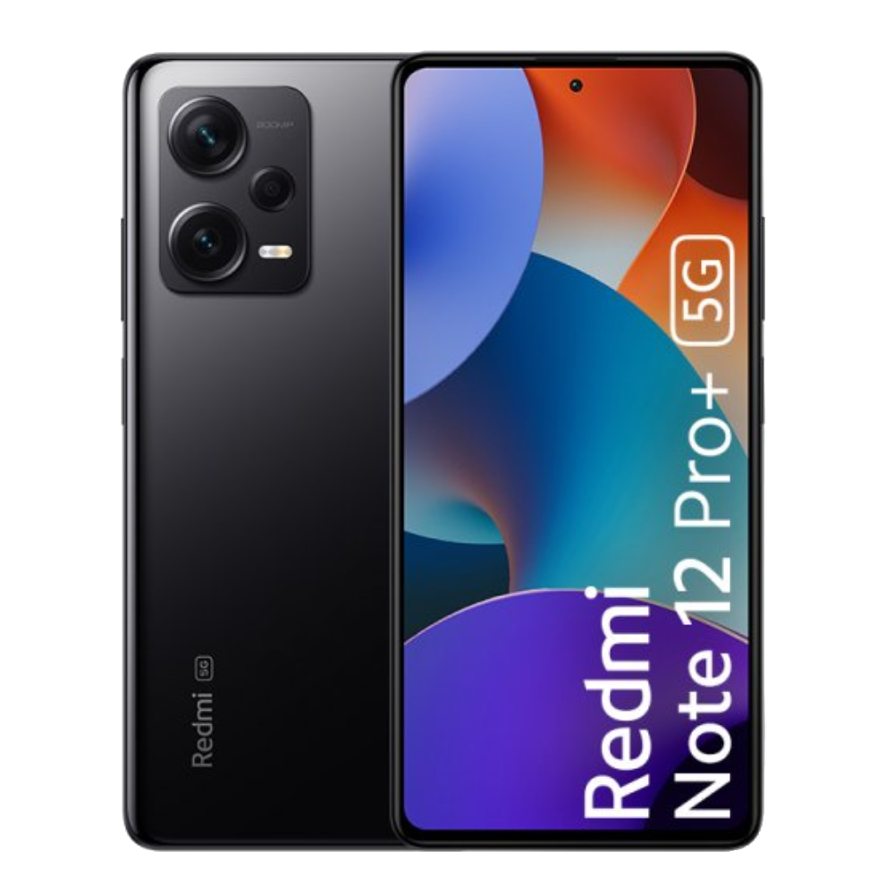 Redmi Note 12 Pro Plus 5G front back Obsidian Black