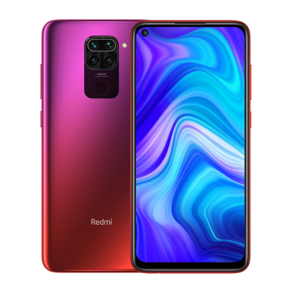 Redmi Note 9 Front and Back Scarlet Red