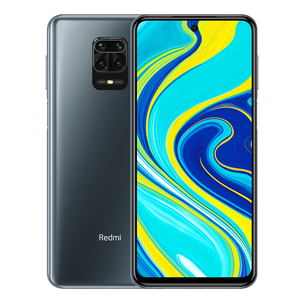 Redmi Note 9 Pro front and back Interstellar Black