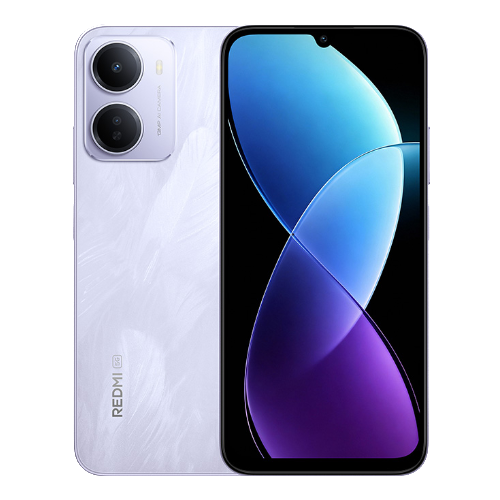 Redmi R70m 5G front and back in Feather Mist Purple