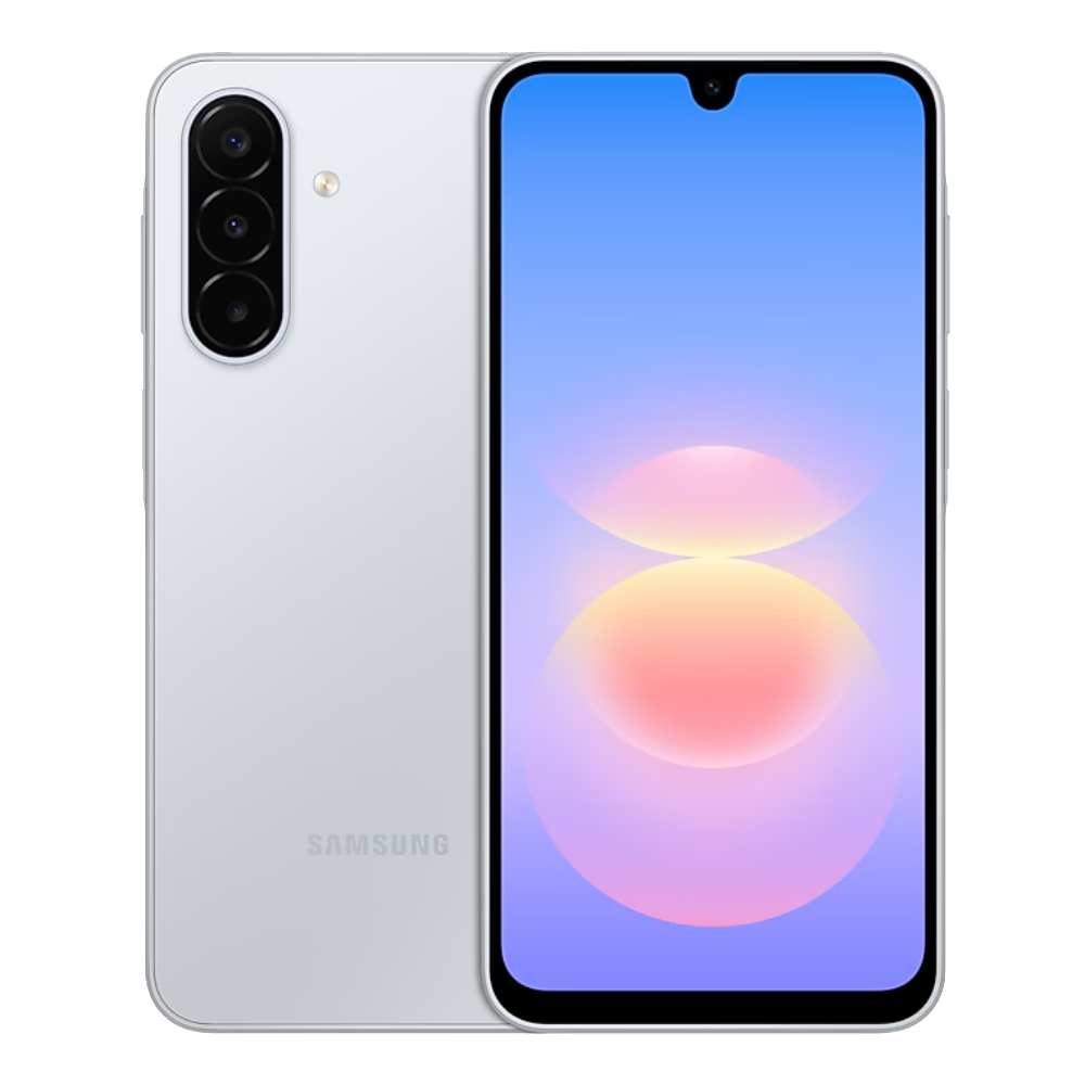 Samsung Galaxy A18 Grey Front and Back View