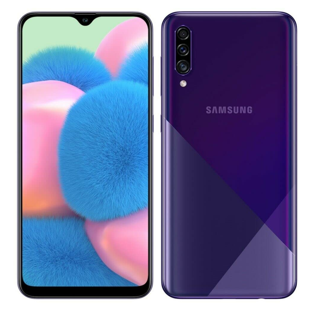 Samsung Galaxy A30s Front Back Prism Crush Violet