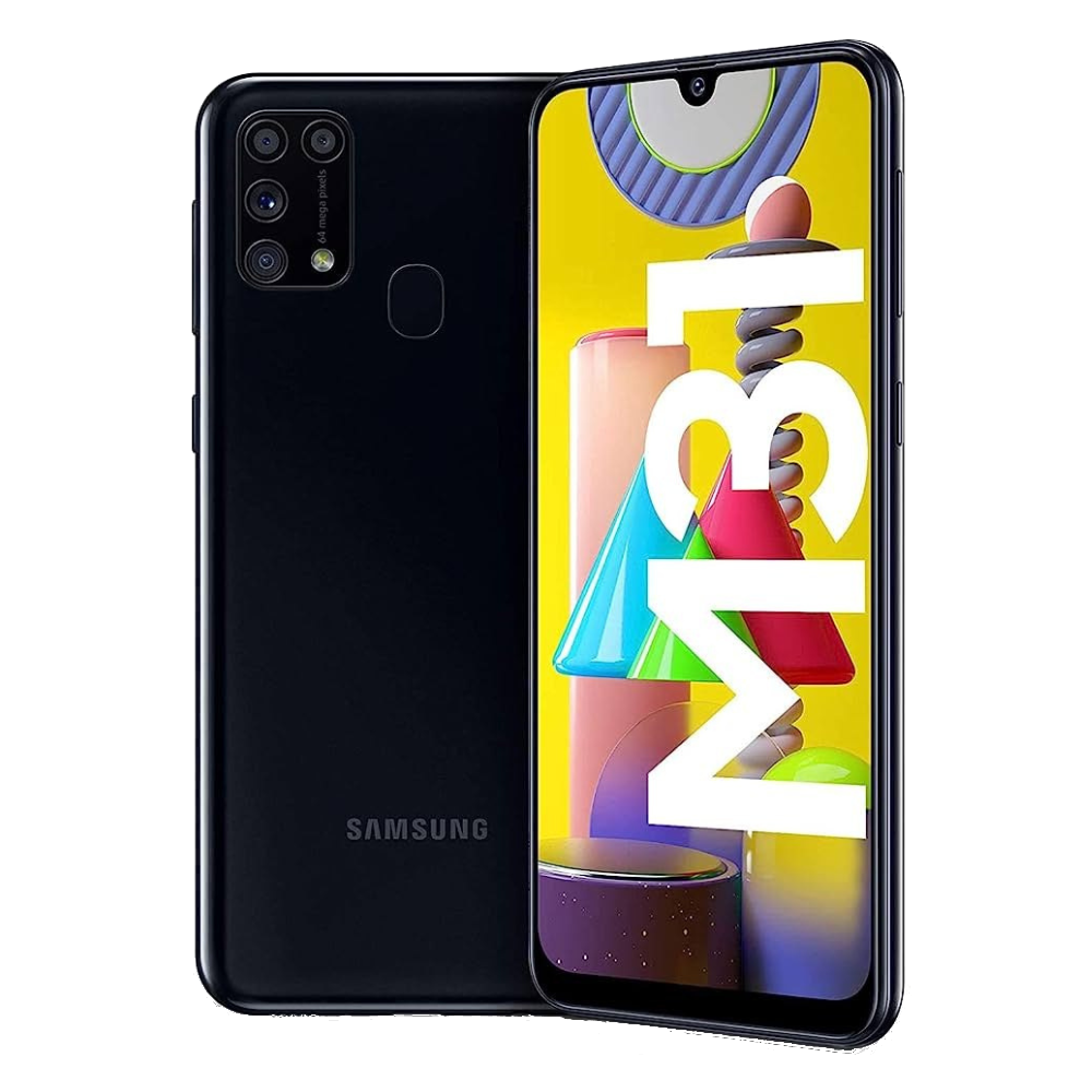 Samsung Galaxy M31 Space Black Front and Back