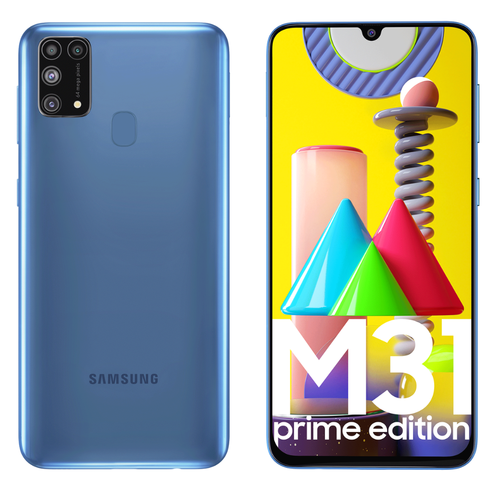 Samsung Galaxy M31 Prime front back IceBerg Blue