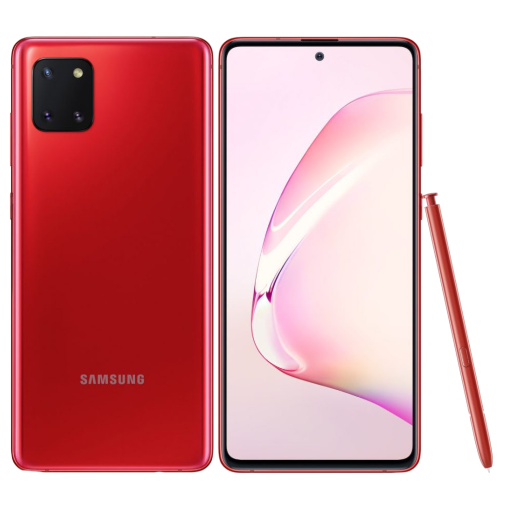 Samsung Galaxy Note 10 Lite Front Back Aura Red