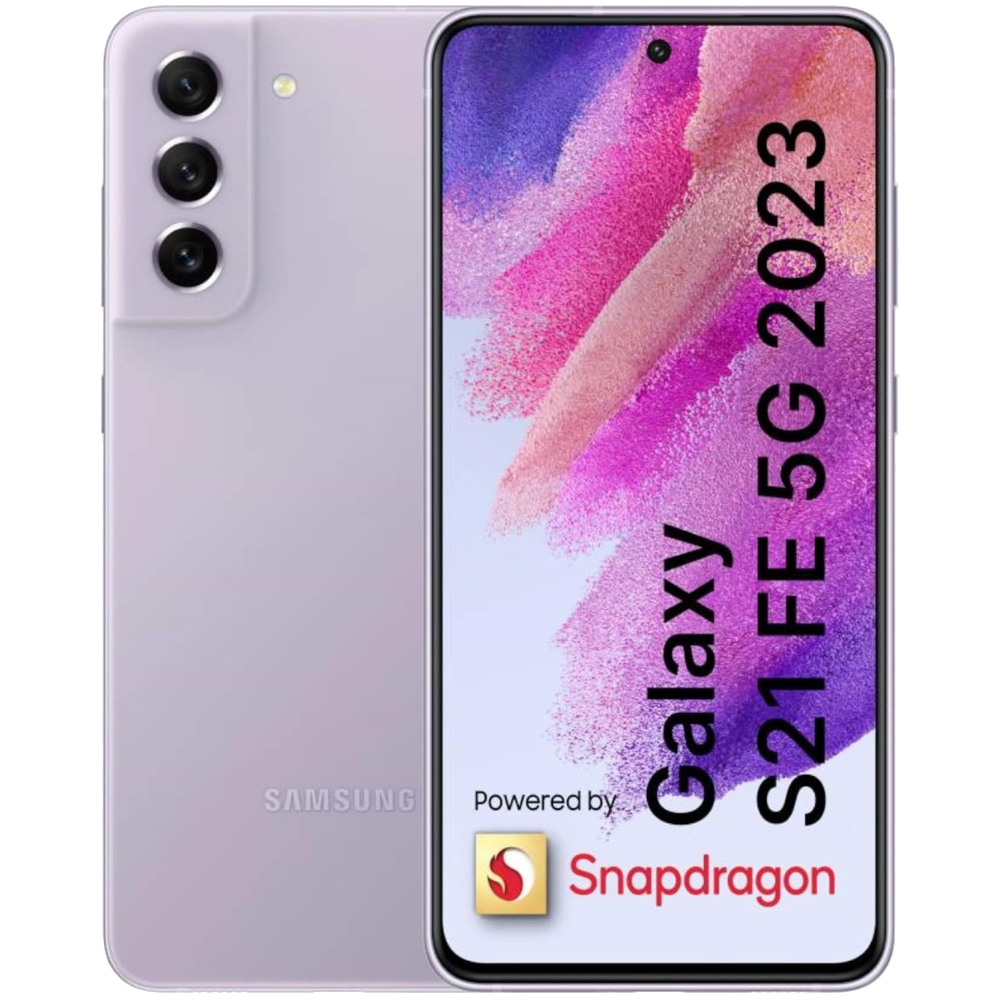 Samsung S21 FE 5G (2023) front and back in Lavender