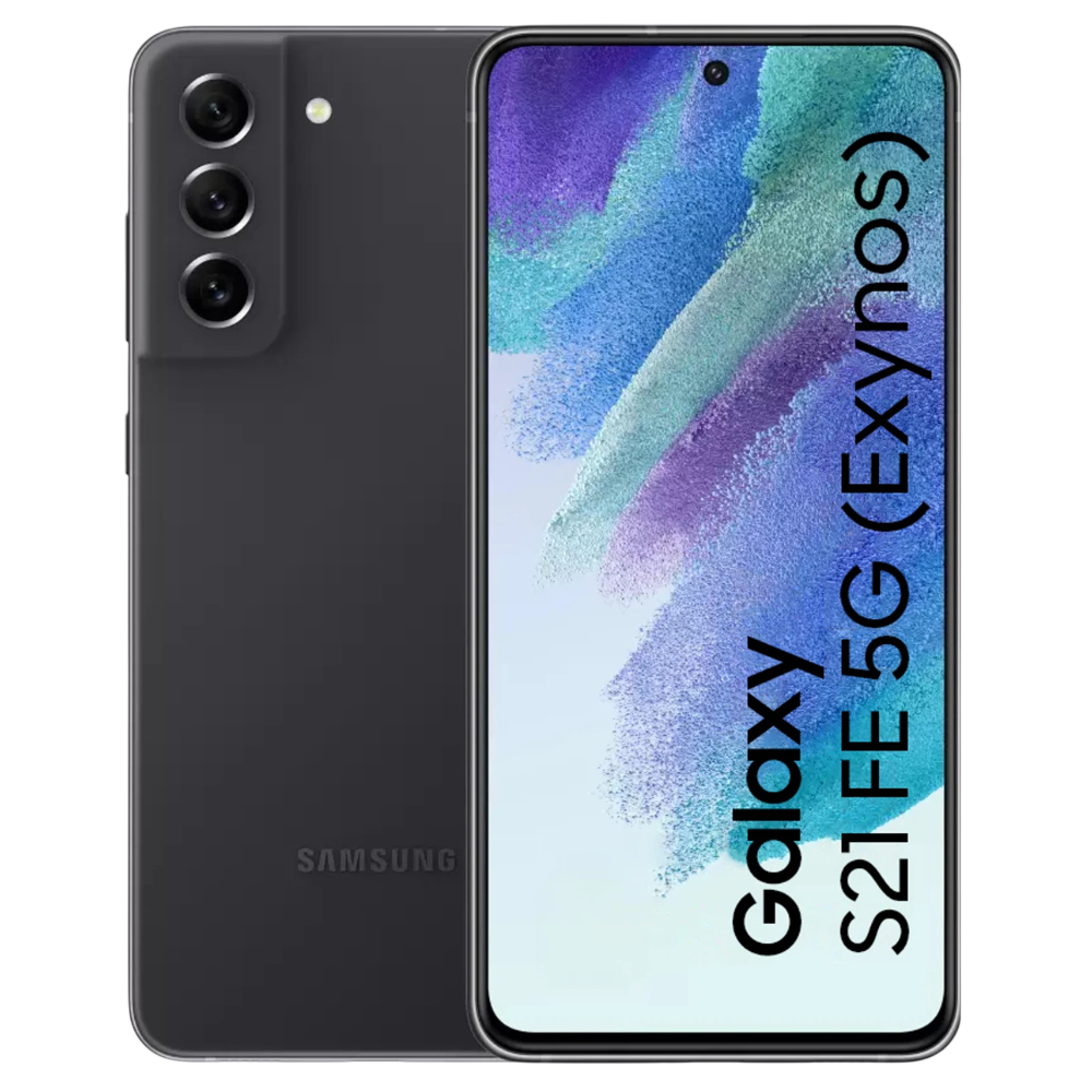 Samsung Galaxy S21 FE 5G Graphite Front and Back