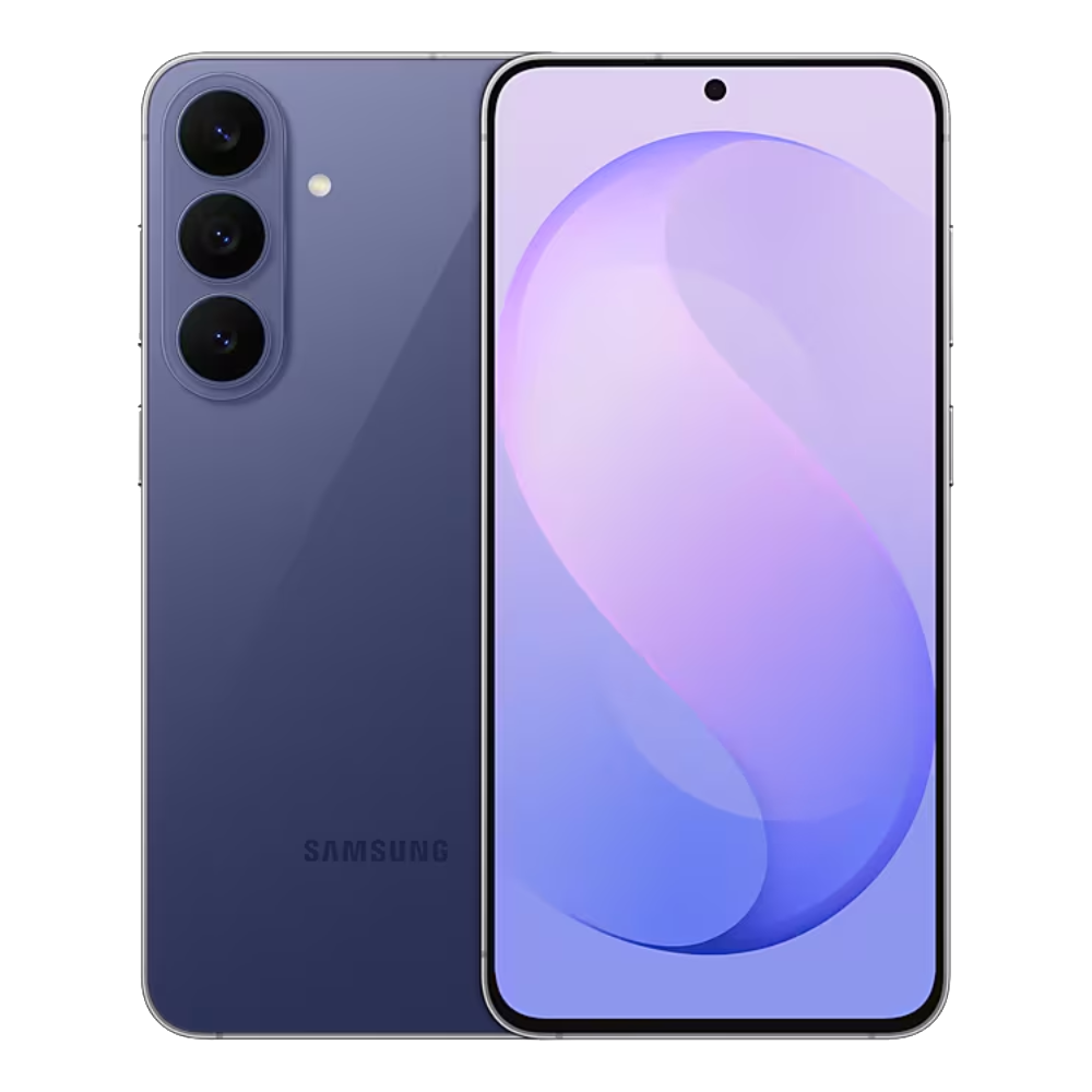 Samsung Galaxy S26 FE Blueberry Front and Back View