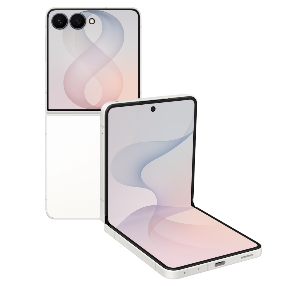Samsung Galaxy Z Flip8 Cream Front and Back