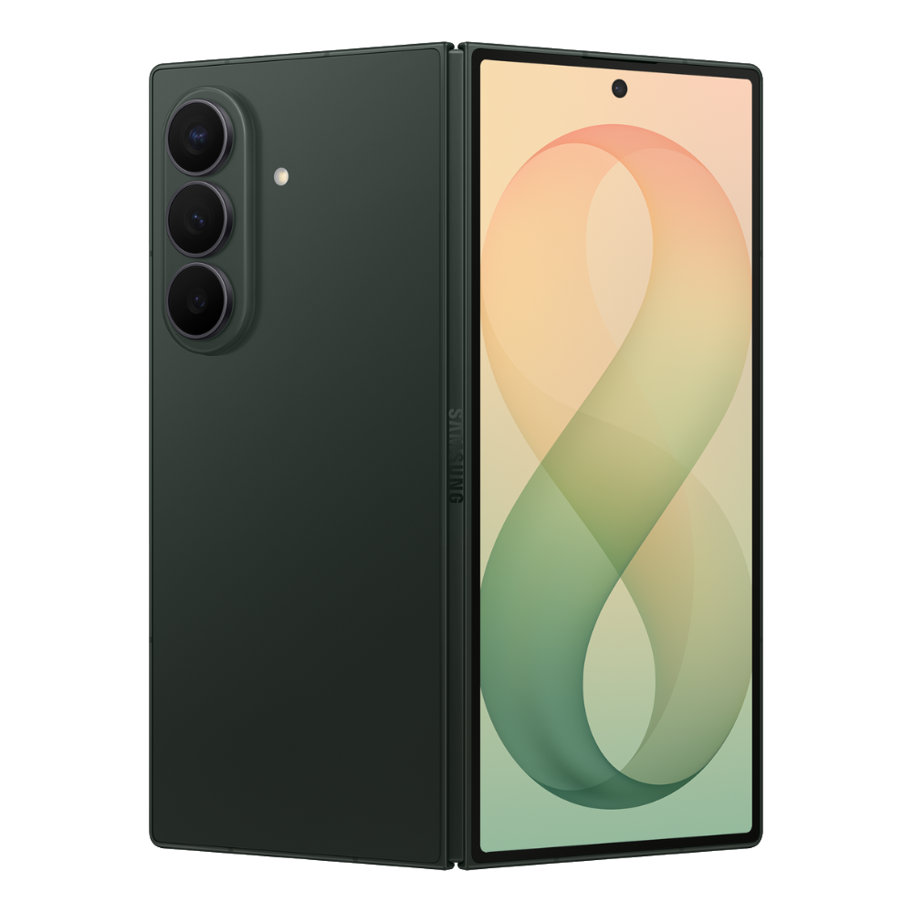 Samsung Galaxy Z Fold 8 Ultra Front and Back in Green Shadow