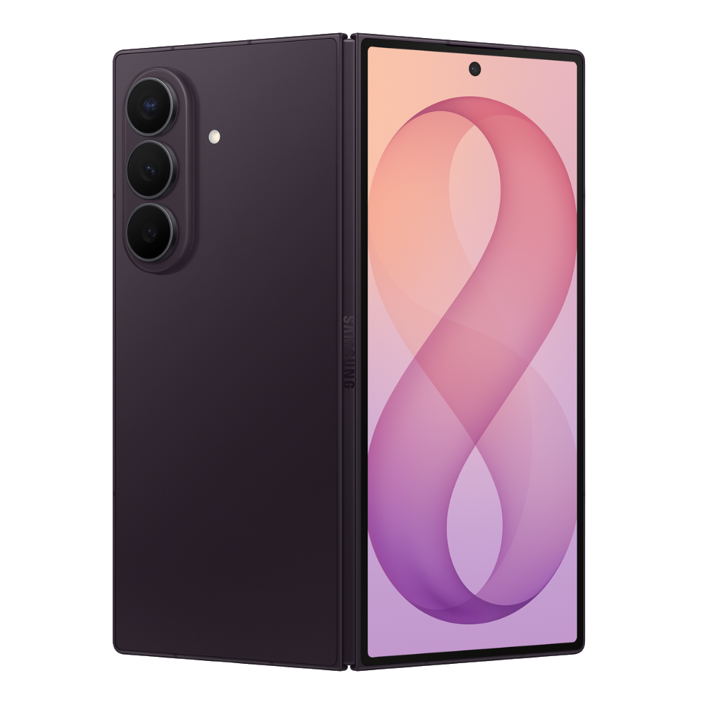 Samsung Galaxy Z Fold 8 Ultra Front and Back in Violet Shadow