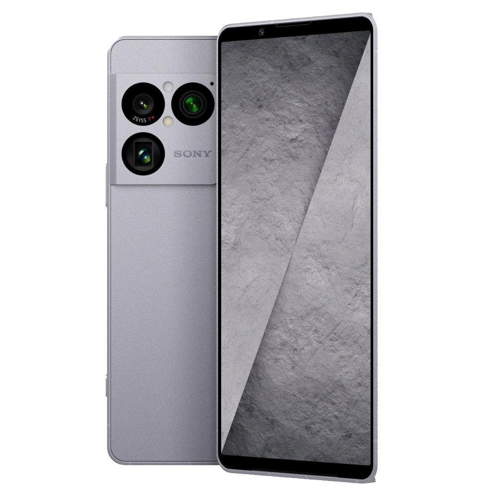 Sony Xperia 1 VIII Lolite Silver Front Side and Back