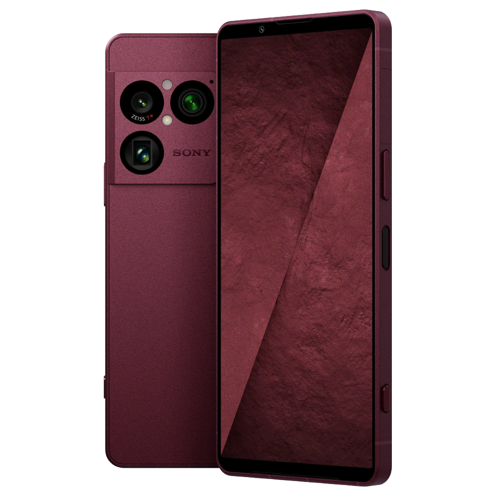 Sony Xperia 1 VIII Garnet Red Front Side and Back Sony Xperia 1 VIII Garnet Red Front Side and Back