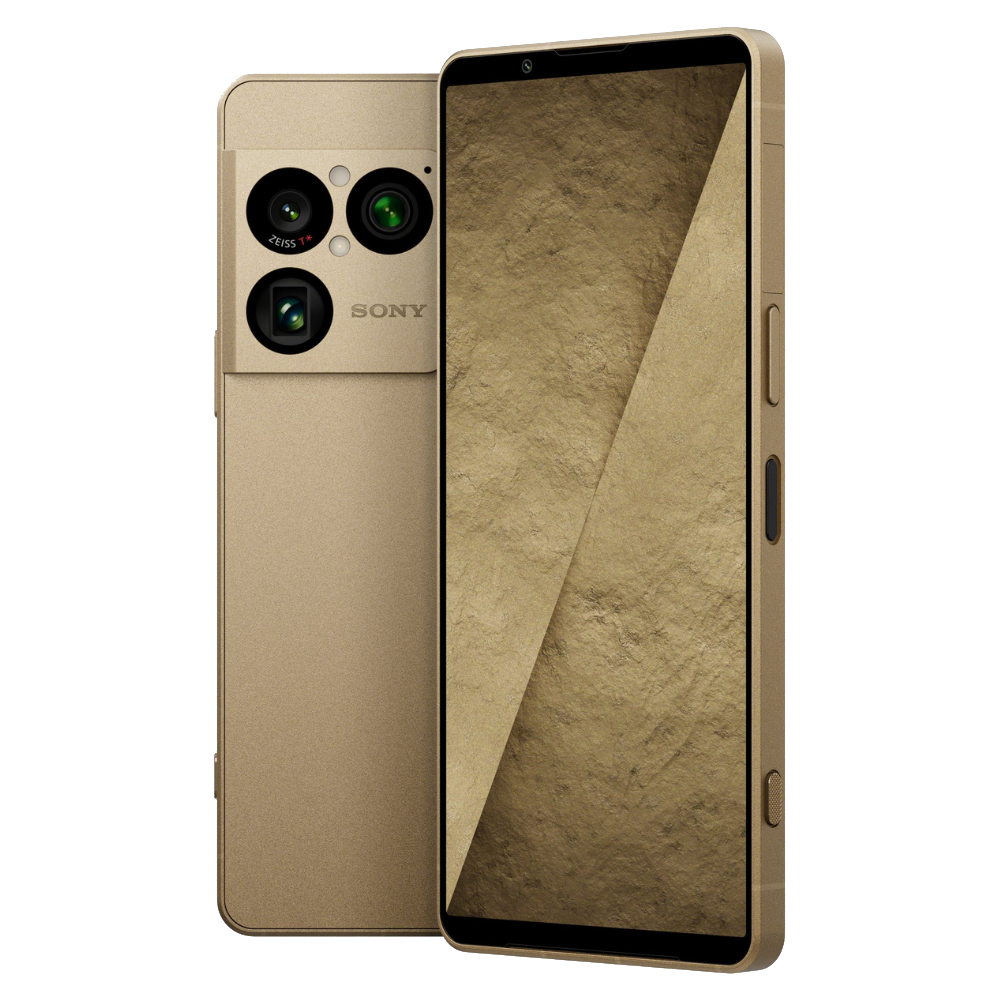 Sony Xperia 1 VIII Native Gold Front Side and Back