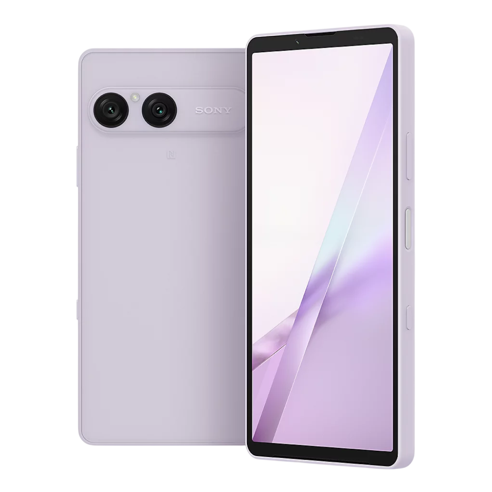 Sony Xperia 10 VIII Misty Lilac Front Back and Side View