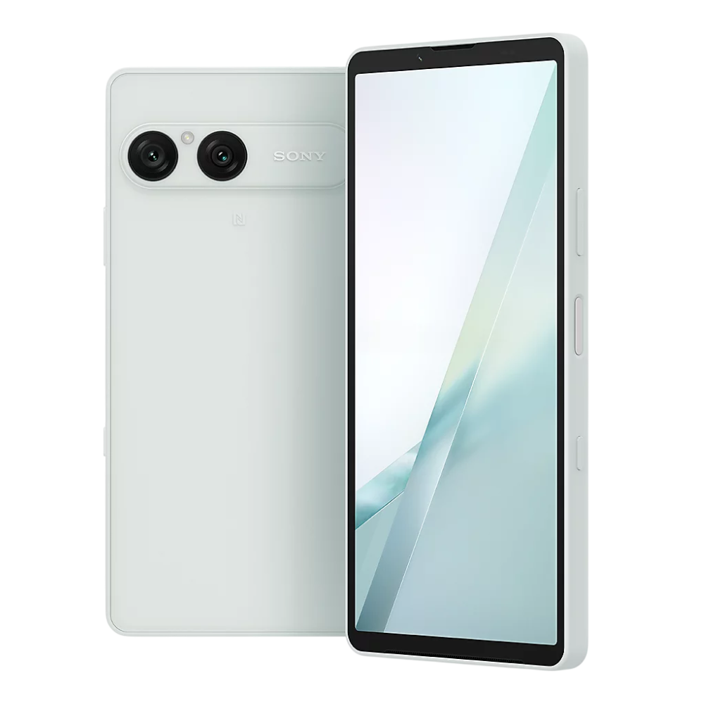 Sony Xperia 10 VIII Frozen White Front Back and Side View