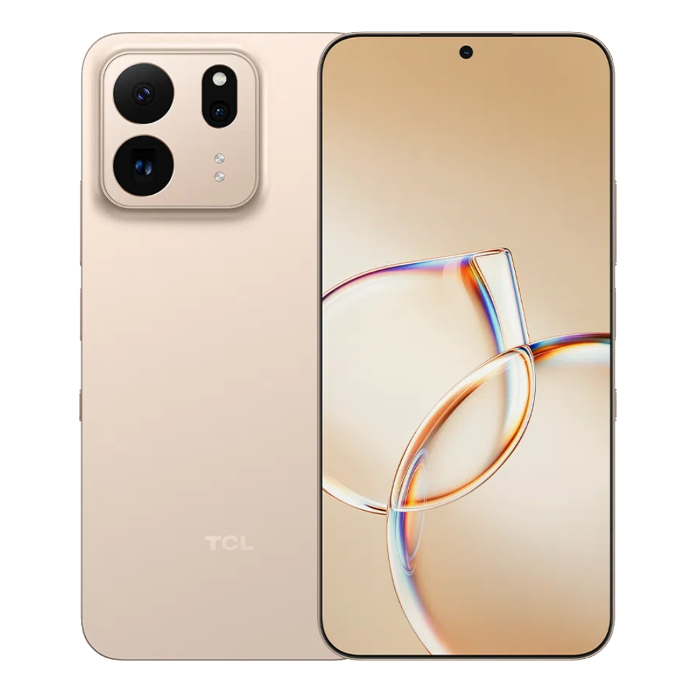 TCL P80 Ultra Sunlit Gold Front and Back View