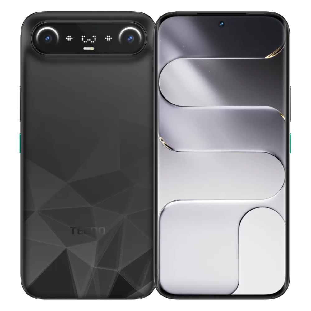 Tecno Camon Slim Front and Back in Prism Black