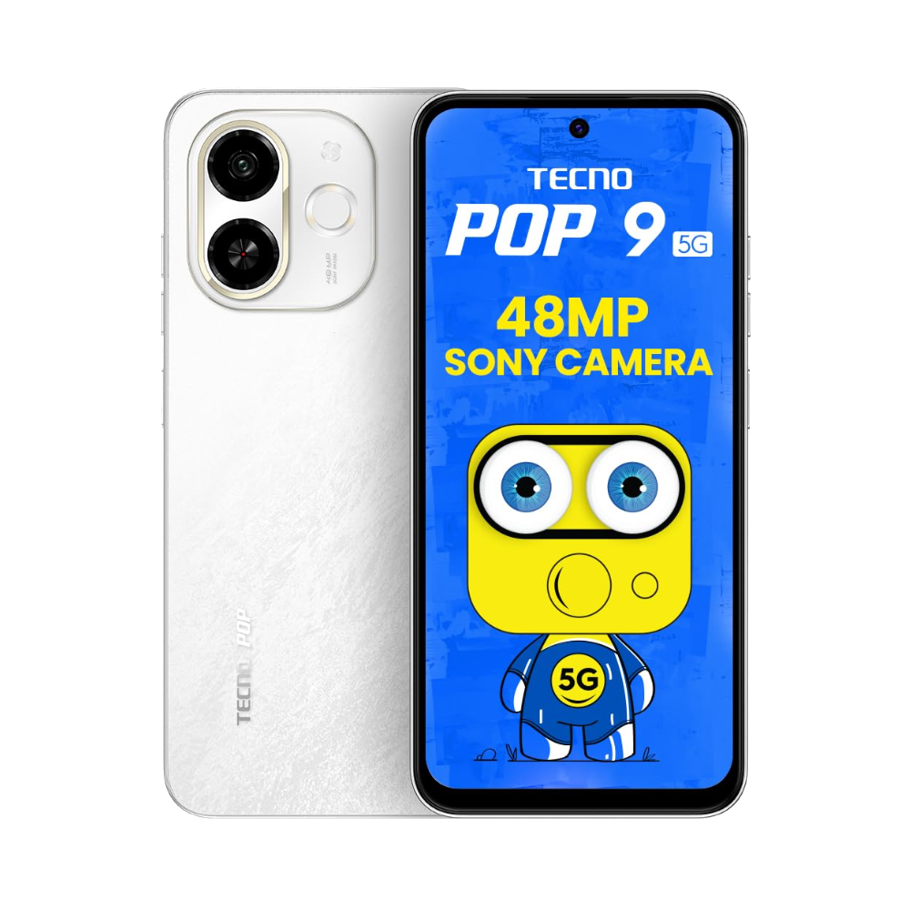 Tecno Pop 9 5G Front Back Aurora Cloud