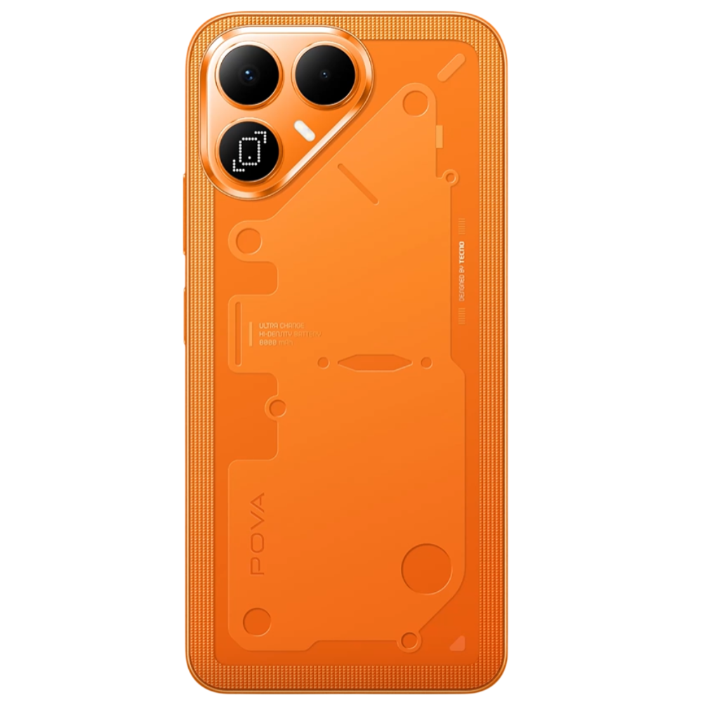 Tecno Pova 8 Plasma Orange Back