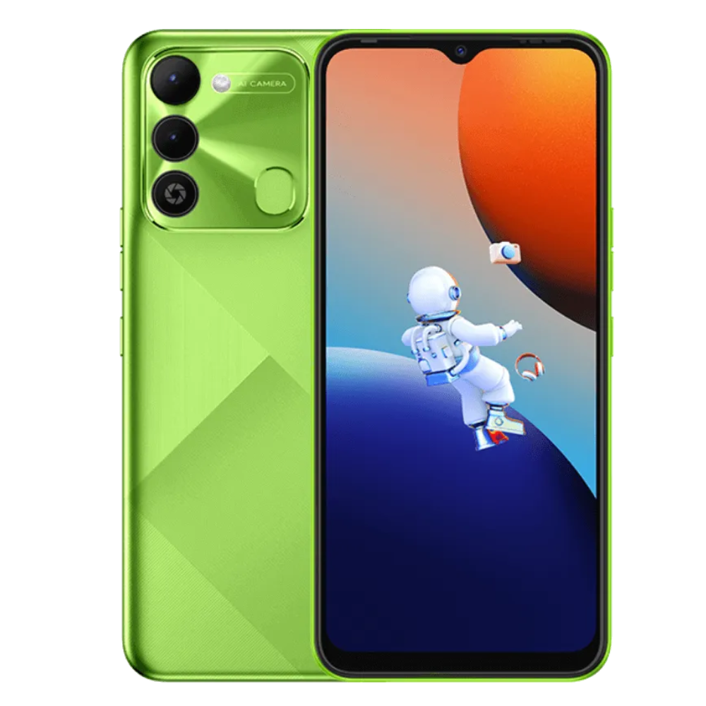 Tecno Spark 9 front back Vitality Green