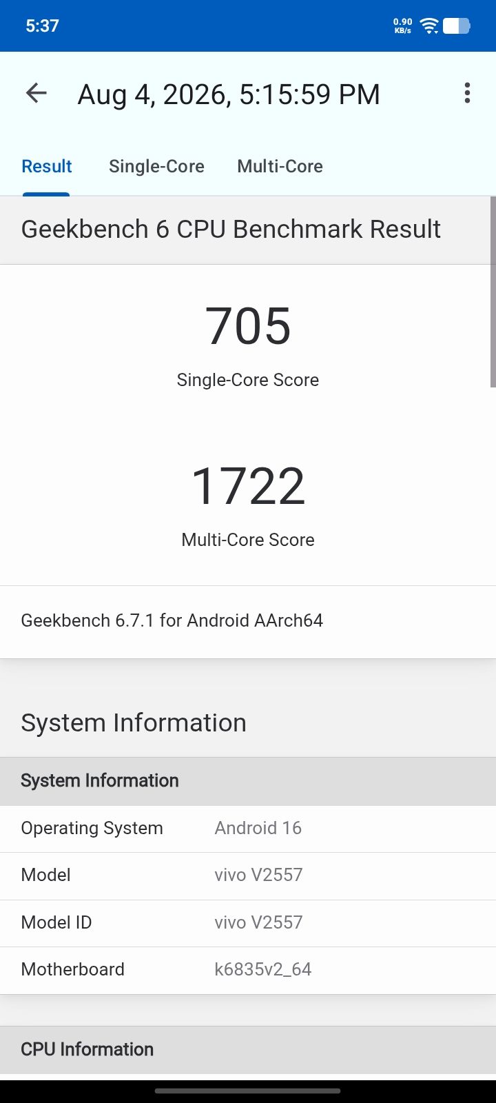 Geekbench 6 Geekbench 6