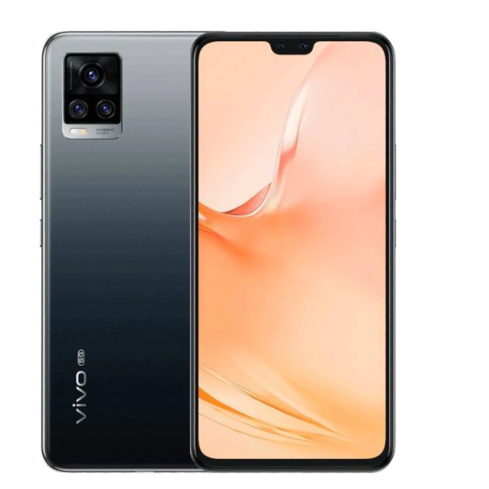 Vivo V20 front back Midnight Jazz