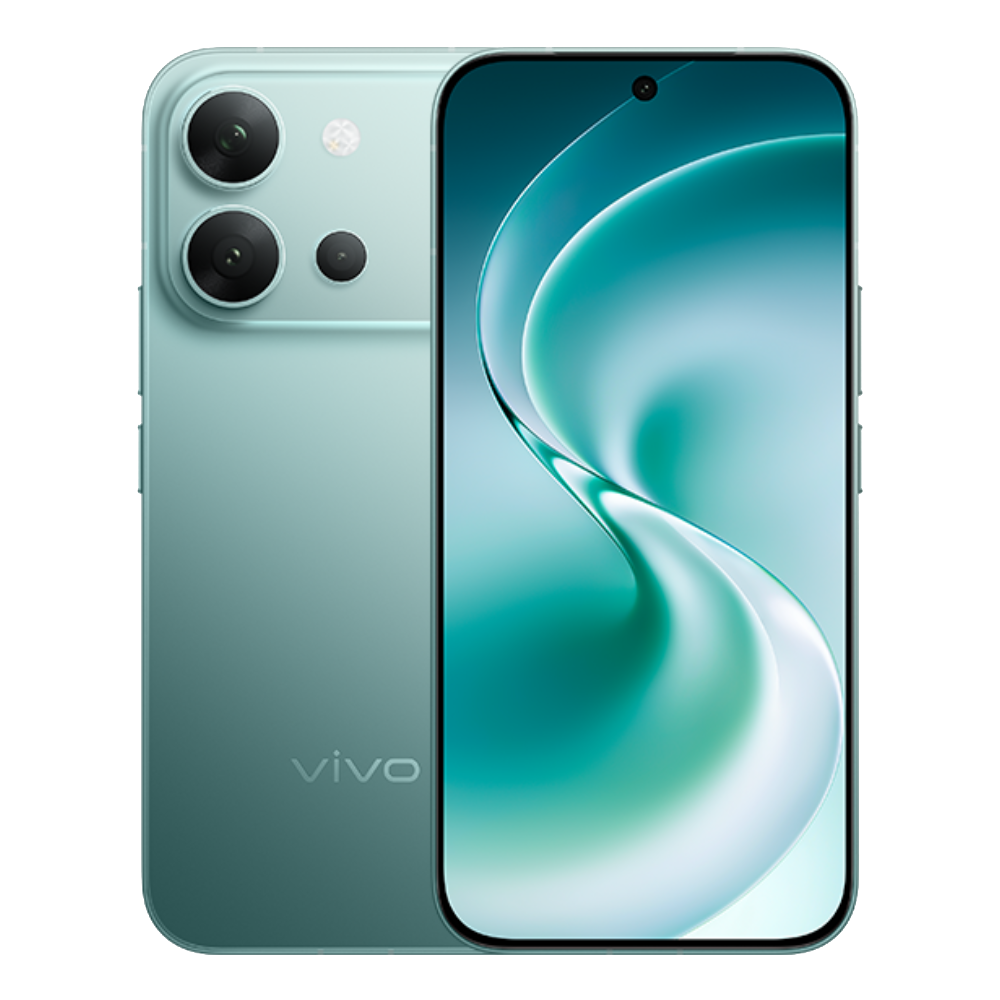 Vivo V80 Horizon Blue Front and Back View