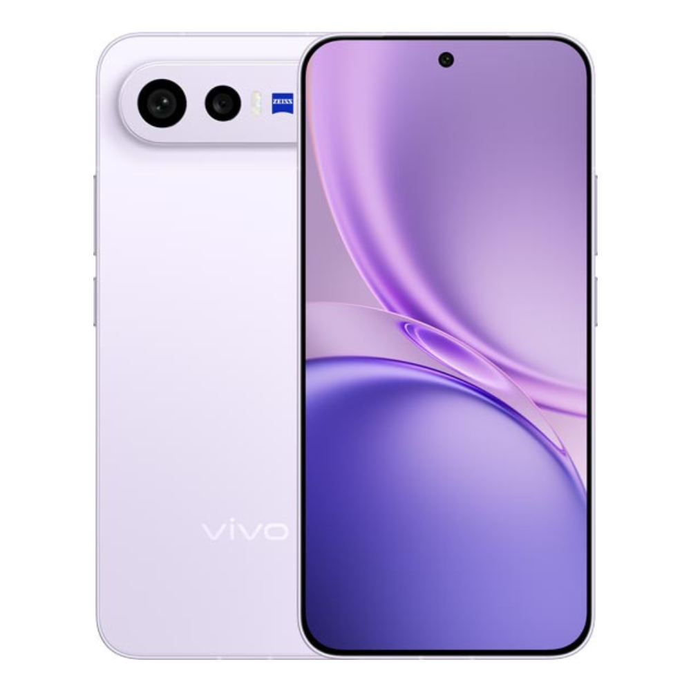 Vivo X300 FE front and back  in Lilac Purple