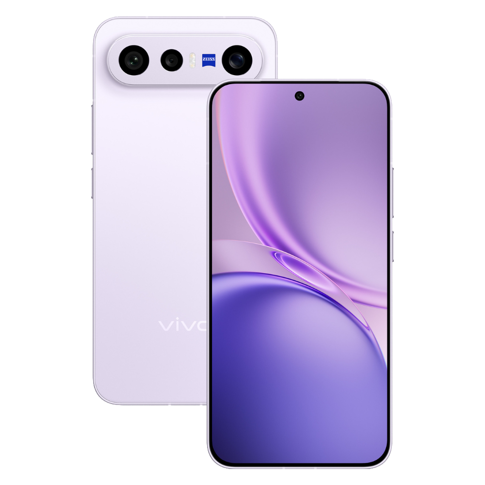 Vivo X300 FE Lilac Purple Front and Back