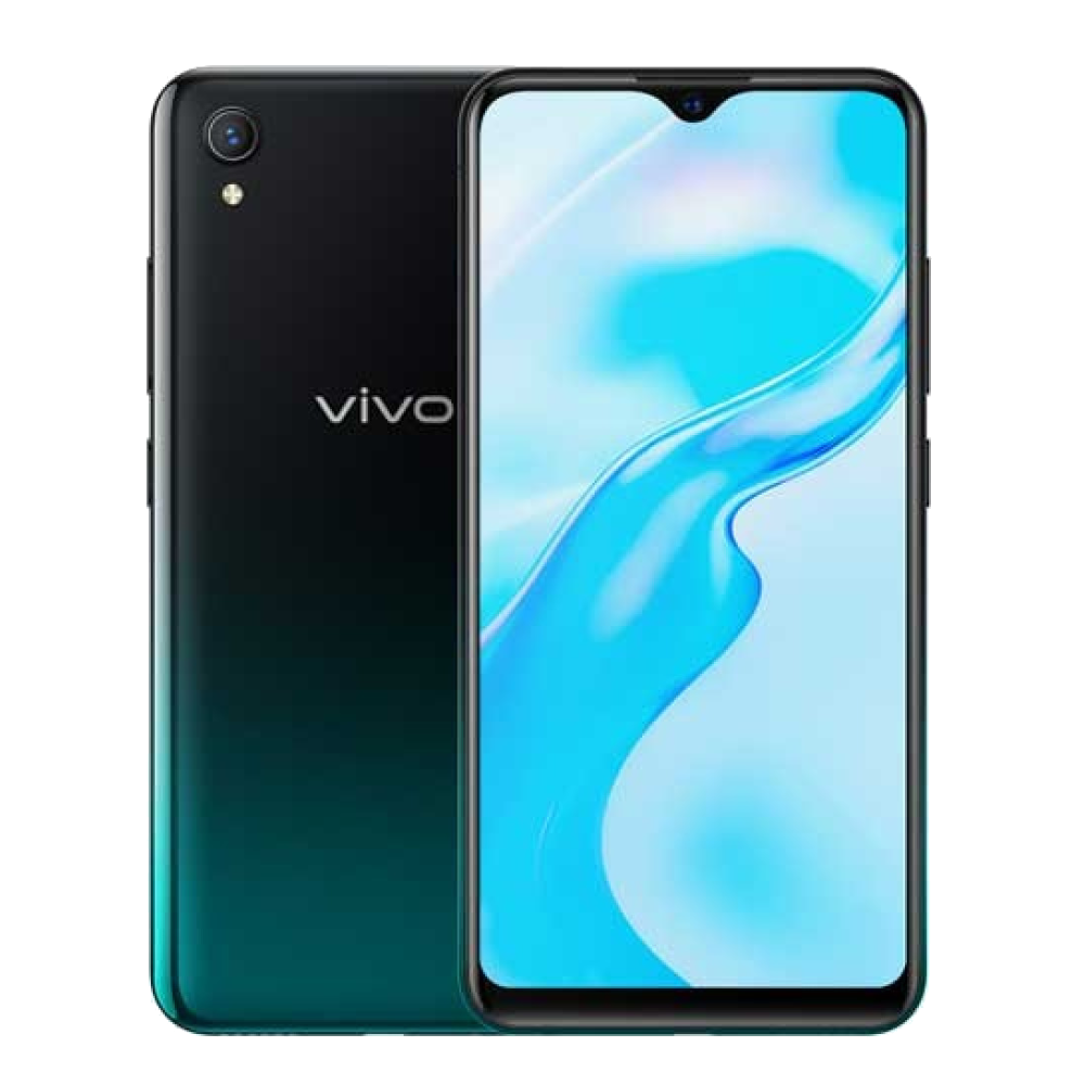 Vivo Y1s front back Olive Black