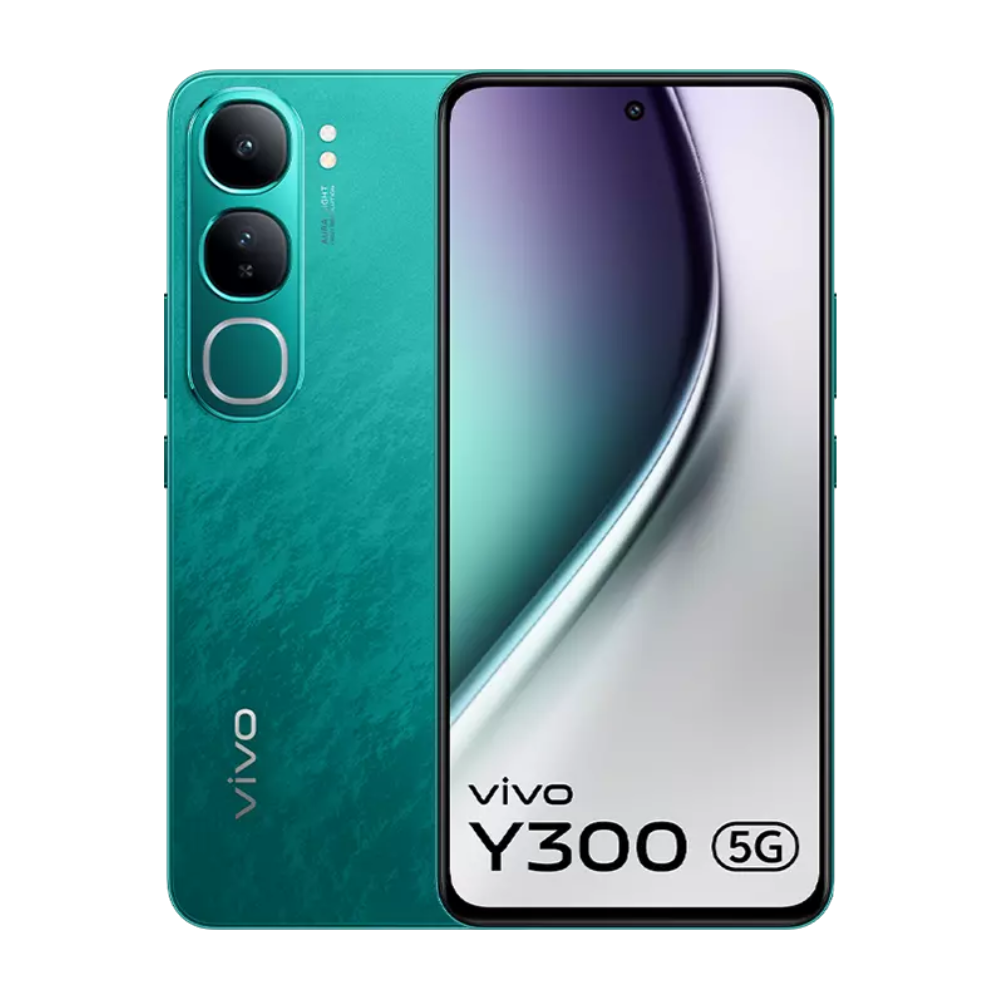 Vivo Y300 Front and Back Emerald Green