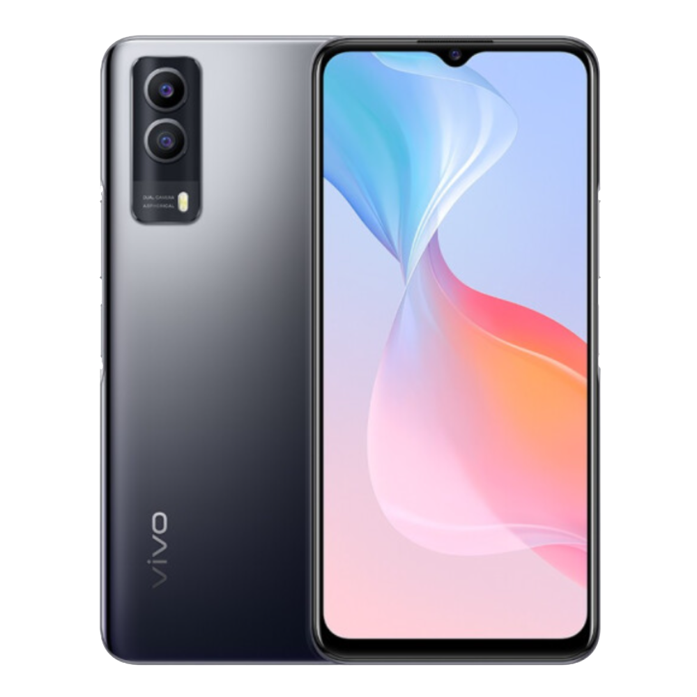 Vivo Y53s Black Front and Back