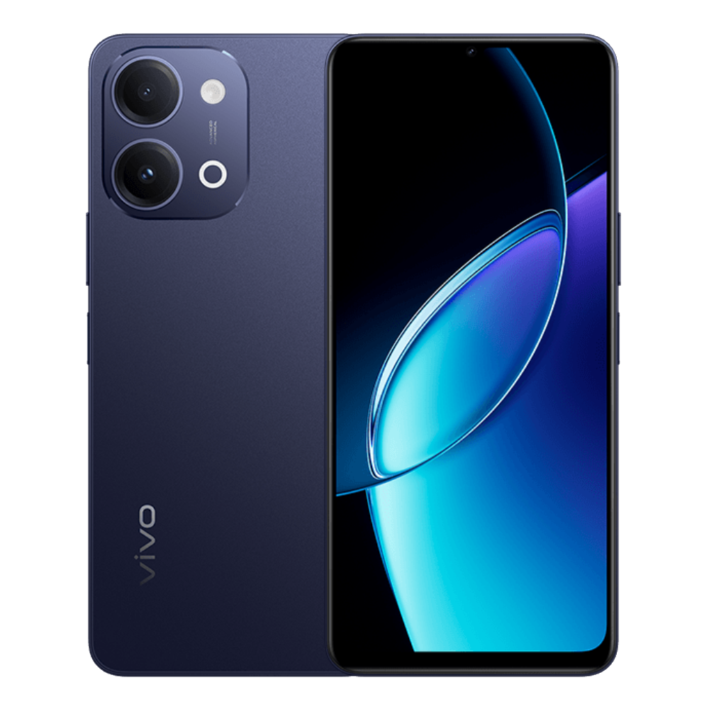 Vivo Y60 Front and Back in Obsidian Black