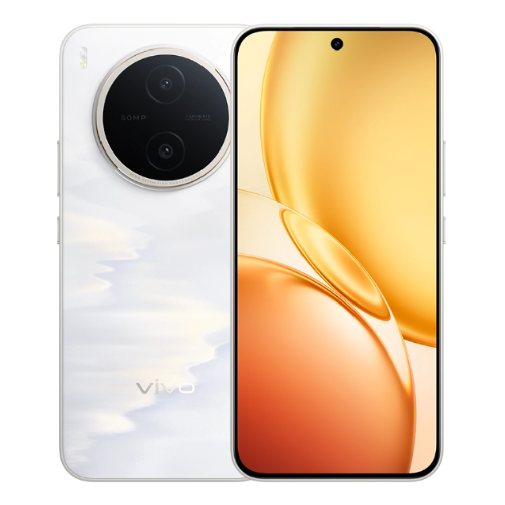 Vivo Y600 Pro front and back in Floating Gold