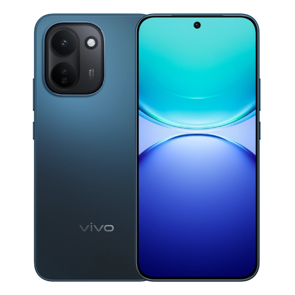 Vivo Y600 Turbo Front and Back in Electric Blue