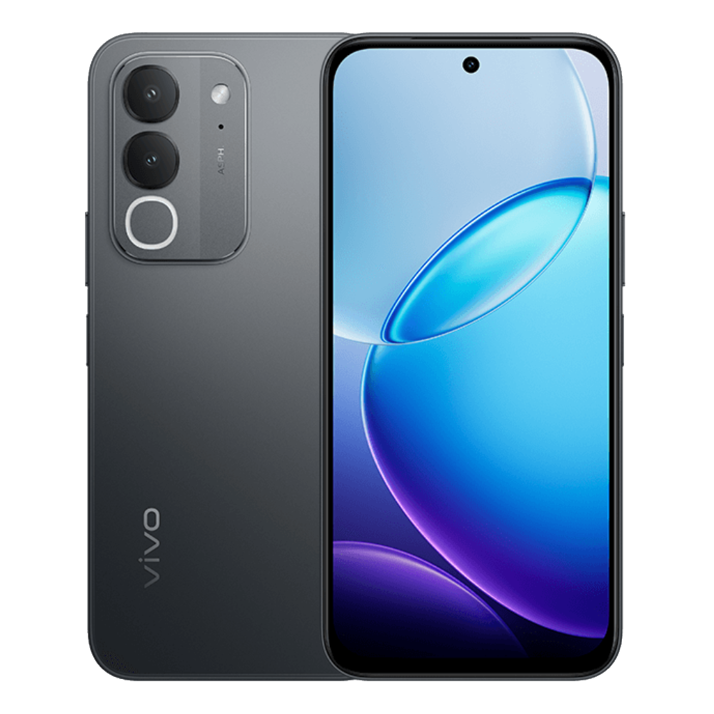 Vivo Y600i Polar Night Black Front and Back View