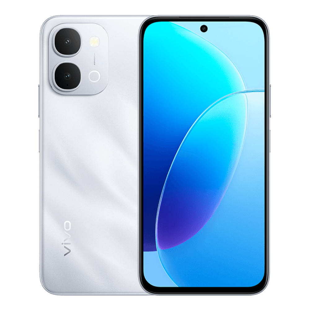 Vivo Y6a Galaxy Silver Front and Back