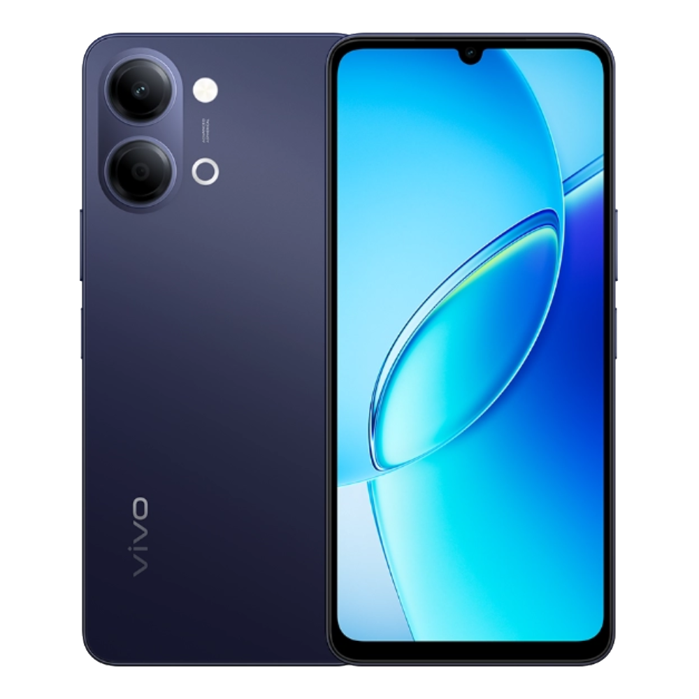 Vivo Y6t front and back in Twilight Black