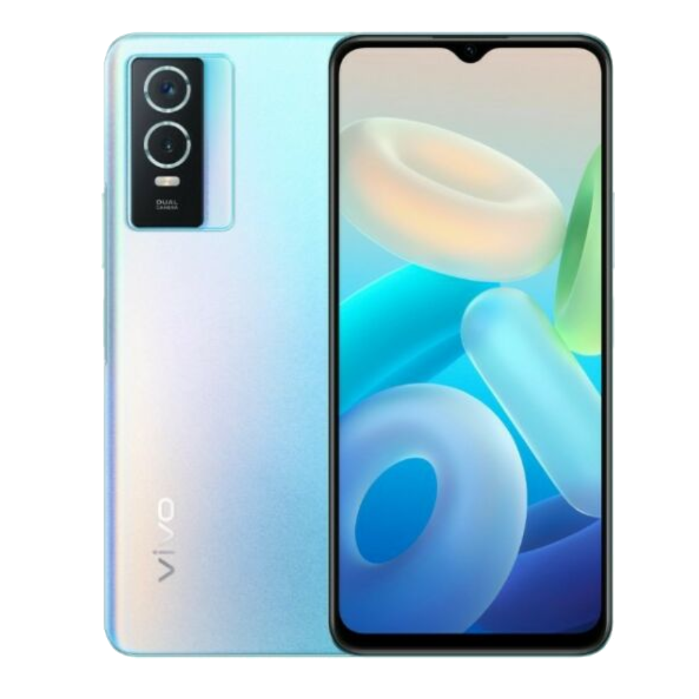 Vivo Y76s front back Galaxy Blue