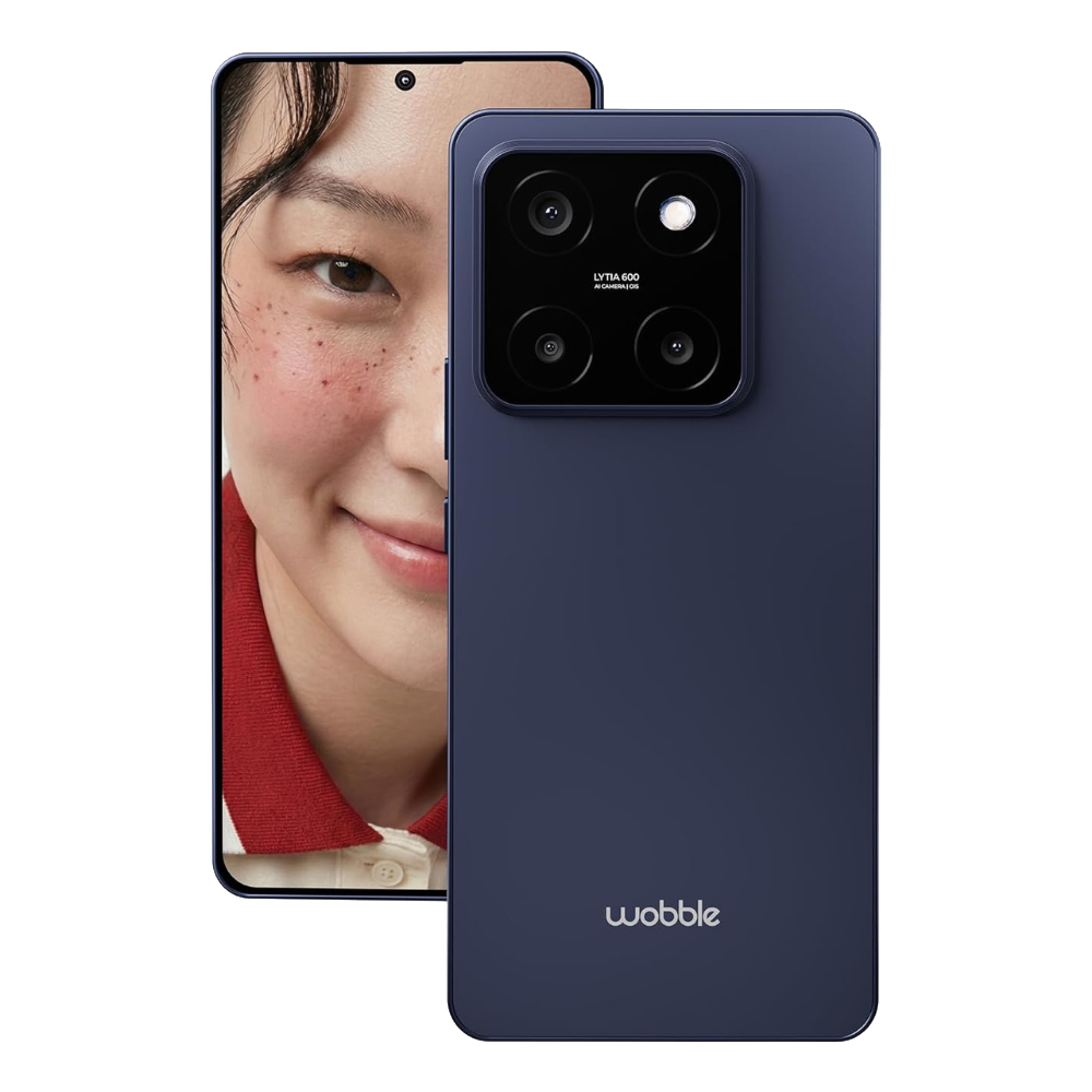 Wobble 1 5G front and back in Nova Blue