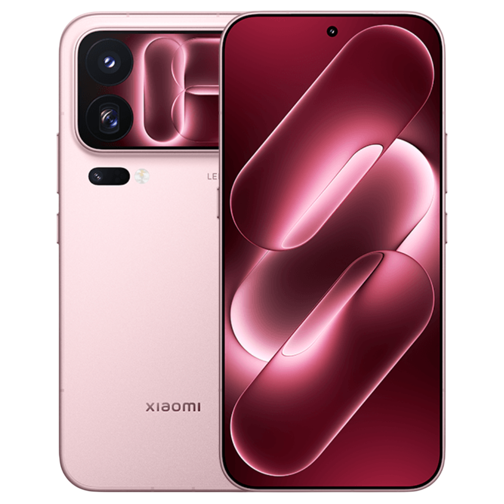 Xiaomi 18 Pro Max Ice Peach Pink Front and Back